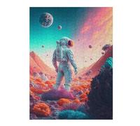 52x38cm/1000pcs Jigsaw Puzzles for Adults Astronaut on Alien Planet -4 Jigsaw for Adults Relax Games For Family Fun for Is Ideal As A Gift 52x38cm/1000pcs