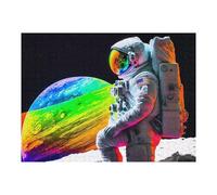 52x38cm/1000pcs Jigsaw Puzzles for Adults Astronaut with Rainbow Planet Puzzles for Adults DIY Toys Home Decoration Difficult And Challenge 52x38cm/1000pcs