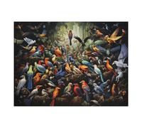 52x38cm/1000pcs Jigsaw Puzzles for Adults Birds of A Feather A Tropical Gathering Jigsaw for Adults Relax Games For Family Fun for Is Ideal As A Gift 52x38cm/1000pcs