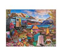 52x38cm/1000pcs Jigsaw Puzzles for Adults Campsite by The Lake Puzzle Puzzles for Adults DIY Toys Home Decoration Difficult And Challenge 52x38cm/1000pcs