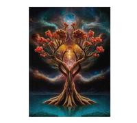 52x38cm/1000pcs Jigsaw Puzzles for Adults Cosmic Tree of Unity Teenagers Puzzles Relaxing Games Stress Reliever Parent-child Interaction 52x38cm/1000pcs