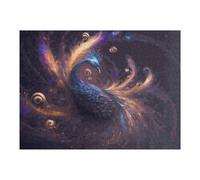 52x38cm/1000pcs Jigsaw Puzzles for Adults Enchanted Peacock A Visionary Artwork Puzzles for Adults DIY Toys Home Decoration Difficult And Challenge 52x38cm/1000pcs