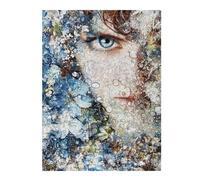 52x38cm/1000pcs Jigsaw Puzzles for Adults Floral Portrait with Water Droplets Puzzles for Adults Hands-on Game Perfect Decoration Unique Gifts for Birthday And Christmas 52x38cm/1000pcs