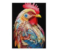 52x38cm/1000pcs Jigsaw Puzzles for Adults Fractal Chicken 01 Puzzles for Adults Hands-on Game Perfect Decoration Unique Gifts for Birthday And Christmas 52x38cm/1000pcs