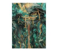 52x38cm/1000pcs Jigsaw Puzzles for Adults Jade Mountain Torii Path Jigsaw Puzzle Hands-on Game Wall Art Unique Gifts for Birthday And Christmas 52x38cm/1000pcs