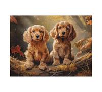 52x38cm/1000pcs Jigsaw Puzzles for Adults Jigsaw American Cocker Spaniel Teenagers Puzzles Relax Games For Family Fun Christmas Birthday Gifts 52x38cm/1000pcs