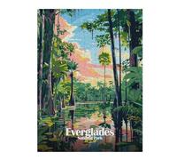 52x38cm/1000pcs Jigsaw Puzzles for Adults Jigsaw Everglades National Park Illustration Jigsaw for Adults Family Game But Fun And Humorous Fun Activities at Home 52x38cm/1000pcs