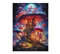 52x38cm/1000pcs Jigsaw Puzzles for Adults Jigsaw Magic Mushroom House Adult Jigsaw Toy Wall Decor Analysis And Logic Fun Activities at Home 52x38cm/1000pcs