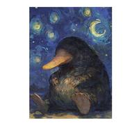 52x38cm/1000pcs Jigsaw Puzzles for Adults Jigsaw Platypus Starry Night Cute Puzzles for Adults DIY Toys Improve Memory Christmas Birthday Gifts 52x38cm/1000pcs