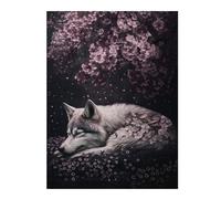 52x38cm/1000pcs Jigsaw Puzzles for Adults Jigsaw Sleeping Wolf Puzzles for Adults DIY Toys Improve Memory Christmas Birthday Gifts 52x38cm/1000pcs