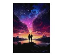 52x38cm/1000pcs Jigsaw Puzzles for Adults Jigsaw Sunset Nebula Lovers Puzzles for Adults DIY Toys Improve Memory Christmas Birthday Gifts 52x38cm/1000pcs