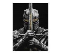 52x38cm/1000pcs Jigsaw Puzzles for Adults Medieval Crusader with Sword Adult Jigsaw Puzzle Hands-on Game Enhance Memory Birthday And Unique Gifts 52x38cm/1000pcs