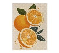 52x38cm/1000pcs Jigsaw Puzzles for Adults Orange Fruit Illustration Adult Jigsaw Puzzle Hands-on Game Enhance Memory Birthday And Unique Gifts 52x38cm/1000pcs