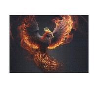 52x38cm/1000pcs Jigsaw Puzzles for Adults Phoenix Rising Firebird Artwork Puzzles for Adults DIY Toys Home Decoration Difficult And Challenge 52x38cm/1000pcs