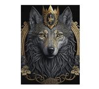 52x38cm/1000pcs Jigsaw Puzzles for Adults Regal Wolf Majesty -1 Puzzle for Adults Relax Games Hand Speed Race Difficult And Challenge 52x38cm/1000pcs