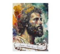 52x38cm/1000pcs Jigsaw Puzzles for Adults Saint John The Apostle Puzzle for Adults Brain Teaser Game Presents for Women Parent-child Interaction 52x38cm/1000pcs