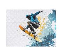 52x38cm/1000pcs Jigsaw Puzzles for Adults Snowboarder in Action Bold Colors -1 Jigsaw for Adults Relax Games For Family Fun for Is Ideal As A Gift 52x38cm/1000pcs