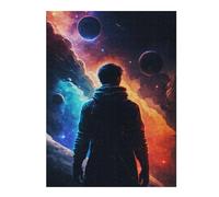 52x38cm/1000pcs Jigsaw Puzzles for Adults Staring at The Planets Puzzle for Adults Brain Teaser Game Presents for Women Parent-child Interaction 52x38cm/1000pcs