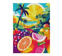 52x38cm/1000pcs Jigsaw Puzzles for Adults Summer Tropical Fruits Jigsaw Puzzle Hands-on Game Wall Art Unique Gifts for Birthday And Christmas 52x38cm/1000pcs