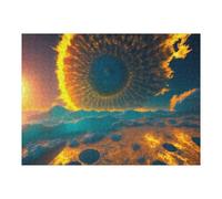 52x38cm/1000pcs Jigsaw Puzzles for Adults Teenagerss Explosive Cosmic Event on Alien Planet Puzzles for Adults Hands-on Game Precision Cutting Parent-child Interaction 52x38cm/1000pcs