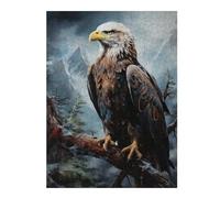 52x38cm/1000pcs Jigsaw Puzzles for Adults Teenagerss Hawk on Branch Adult Puzzles Toy Wall Decor Birthday Present Parent-child Interaction 52x38cm/1000pcs