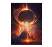 52x38cm/1000pcs Jigsaw Puzzles for Adults The Sun Eclipse Puzzle for Adults Brain Teaser Game Presents for Women Parent-child Interaction 52x38cm/1000pcs