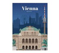 52x38cm/1000pcs Jigsaw Puzzles for Adults Visit Vienna Puzzles for Adults Hands-on Game Perfect Decoration Unique Gifts for Birthday And Christmas 52x38cm/1000pcs