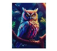 52x38cm/1000pcs Jigsaw Puzzles for Teenagerss Amazing Owl 3d Puzzles for Adults Hands-on Game Difficult Challenge Help The Brain Exercise 52x38cm/1000pcs