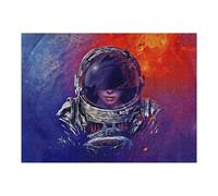 52x38cm/1000pcs Jigsaw Puzzles for Teenagerss Astronaut in Space Cosmic Journey Jigsaw Puzzle Toy Wall Decor Difficult Hard Unique Birthday And Xmas Gifts 52x38cm/1000pcs