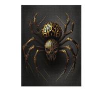 52x38cm/1000pcs Jigsaw Puzzles for Teenagerss Black And Gold Spider Puzzles for Adults Hands-on Game Difficult Challenge Help The Brain Exercise 52x38cm/1000pcs