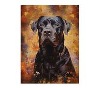 52x38cm/1000pcs Jigsaw Puzzles for Teenagerss Black Cane Corso Dog Puzzles for Adults Hands-on Game Difficult Challenge Help The Brain Exercise 52x38cm/1000pcs