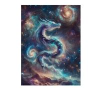 52x38cm/1000pcs Jigsaw Puzzles for Teenagerss Celestial Stardust Dragon Teenagers Puzzles Relax Games Perfect Decoration Christmas Birthday Gifts 52x38cm/1000pcs
