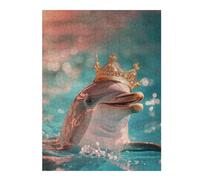 52x38cm/1000pcs Jigsaw Puzzles for Teenagerss Dolphin King Jigsaws for Adults Toy Wall Decor Difficult Hard Help The Brain Exercise 52x38cm/1000pcs
