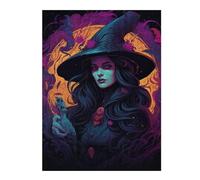 52x38cm/1000pcs Jigsaw Puzzles for Teenagerss Enchanted Witch Portrait Jigsaw Relax Games But Fun And Humorous Unique Birthday And Xmas Gifts 52x38cm/1000pcs