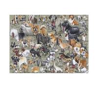 52x38cm/1000pcs Jigsaw Puzzles for Teenagerss Explore 100+ Dog Breeds A Visual Guide to Canine Diversity Jigsaw Puzzle Toy Wall Decor Difficult Hard Unique Birthday And Xmas Gifts 52x38cm/1000pcs