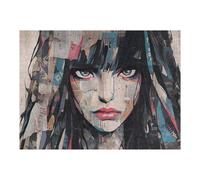 52x38cm/1000pcs Jigsaw Puzzles for Teenagerss Jigsaw Abstract Collage Portrait Artwork -1 Jigsaw Hands-on Game Improve Memory for Birthday, Chrismas 52x38cm/1000pcs
