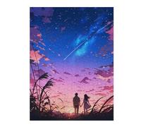 52x38cm/1000pcs Jigsaw Puzzles for Teenagerss Jigsaw Anime Sunset Couple Jigsaw Puzzle Toy Wall Decor Wall Art Unique Birthday And Gifts 52x38cm/1000pcs
