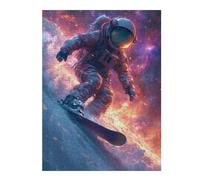 52x38cm/1000pcs Jigsaw Puzzles for Teenagerss Jigsaw Astronaut in Space Surfer Adult Puzzles Relaxing Games Enhance Memory Unique Birthday And Gifts 52x38cm/1000pcs