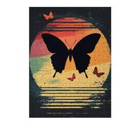 52x38cm/1000pcs Jigsaw Puzzles for Teenagerss Jigsaw Butterfly Sunset Jigsaw for Adults Relaxing Games Improve Memory Unique Birthday And Gifts 52x38cm/1000pcs