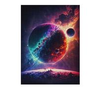 52x38cm/1000pcs Jigsaw Puzzles for Teenagerss Jigsaw Cosmic Dualism Planetary Contrast Puzzle for Adults Relax Games Improve Memory for Birthday, Chrismas 52x38cm/1000pcs