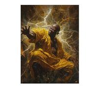 52x38cm/1000pcs Jigsaw Puzzles for Teenagerss Jigsaw Electricity Master in Yellow Robe Adult Jigsaw Puzzle Fun Games Precision Cutting Help The Brain Exercise 52x38cm/1000pcs