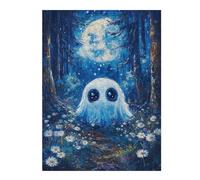52x38cm/1000pcs Jigsaw Puzzles for Teenagerss Jigsaw Ghost in The Moonlight Forest Jigsaw Puzzle Toy Wall Decor Wall Art Unique Birthday And Gifts 52x38cm/1000pcs