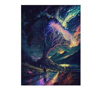 52x38cm/1000pcs Jigsaw Puzzles for Teenagerss Jigsaw Magical Pathway to The Cosmic Tree -1 Jigsaw Hands-on Game Improve Memory for Birthday, Chrismas 52x38cm/1000pcs