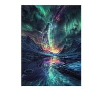 52x38cm/1000pcs Jigsaw Puzzles for Teenagerss Jigsaw Nordic Aurora Borealis Puzzle for Adults Relax Games Improve Memory for Birthday, Chrismas 52x38cm/1000pcs