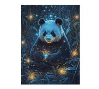 52x38cm/1000pcs Jigsaw Puzzles for Teenagerss Jigsaw Panda in Magical Bamboo Forest Jigsaw for Adults Relaxing Games Improve Memory Unique Birthday And Gifts 52x38cm/1000pcs