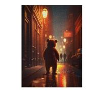 52x38cm/1000pcs Jigsaw Puzzles for Teenagerss Jigsaw Red Light District Bear Jigsaw Anti-Stress Toys But Fun And Humorous for Birthday, Chrismas 52x38cm/1000pcs