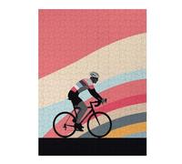 52x38cm/1000pcs Jigsaw Puzzles for Teenagerss Jigsaw Retro Minimalist Cyclist Puzzles for Adults Relaxing Games For Family Fun for Birthday, Chrismas 52x38cm/1000pcs