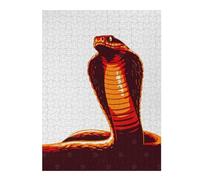 52x38cm/1000pcs Jigsaw Puzzles for Teenagerss Jigsaw Stylized Cobra Illustration on White Background Jigsaw for Adults Relaxing Games Improve Memory Unique Birthday And Gifts 52x38cm/1000pcs