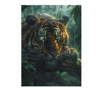 52x38cm/1000pcs Jigsaw Puzzles for Teenagerss Jigsaw Tropical Rain Forest Tiger Jigsaw Anti-Stress Toys But Fun And Humorous for Birthday, Chrismas 52x38cm/1000pcs