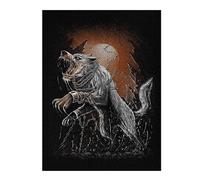 52x38cm/1000pcs Jigsaw Puzzles for Teenagerss Jigsaw Viking Wolf Norse Fenrir Puzzles for Adults Relaxing Games For Family Fun for Birthday, Chrismas 52x38cm/1000pcs
